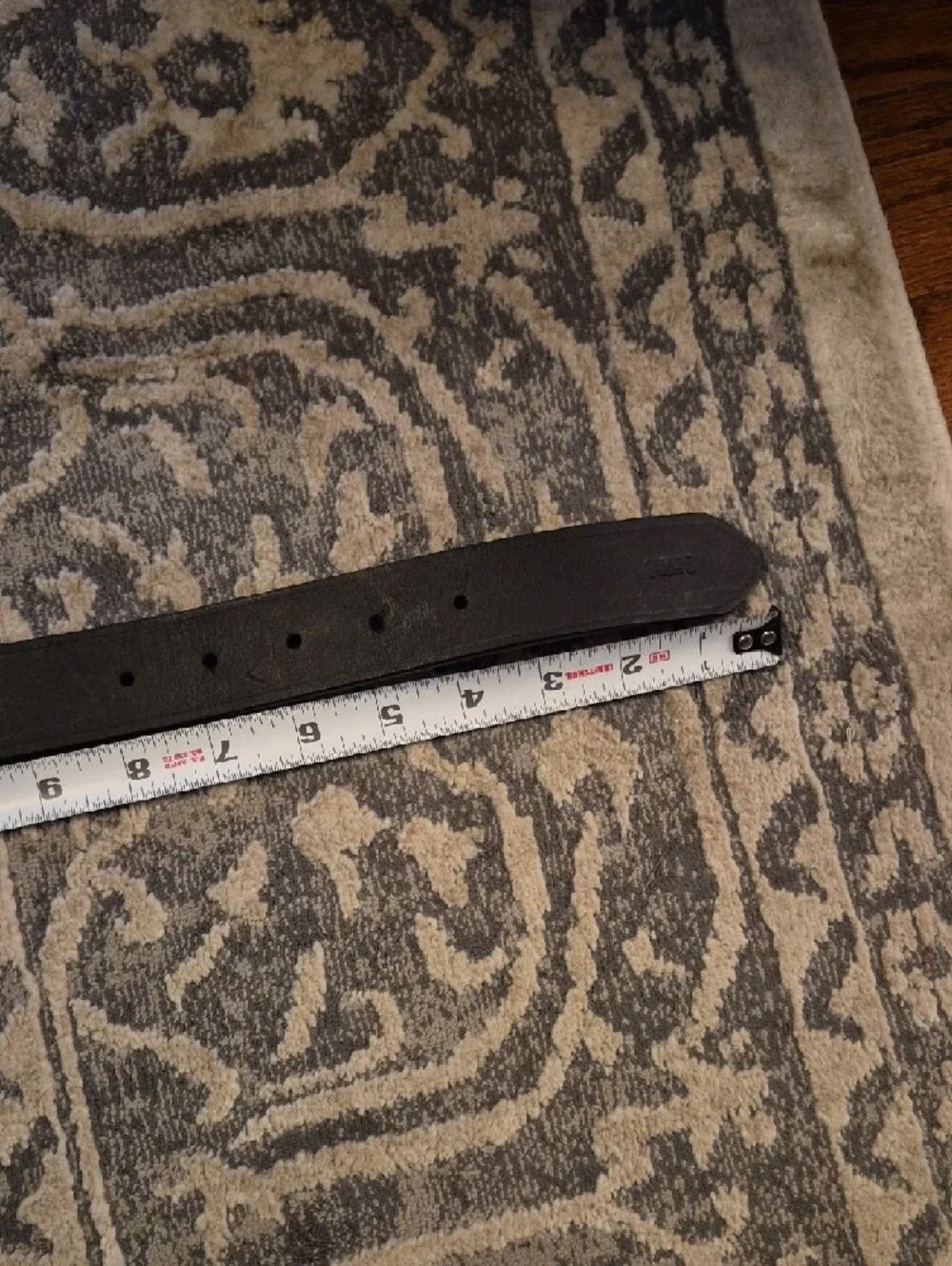 Chaps Black Leather Belt with Silver-Tone Buckle